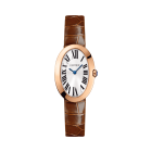 Baignoire small model | Small model, quartz movement, rose gold, leather