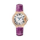 WE902036 Ballon Bleu de Cartier watch l 33mm, automatic movement, rose gold, diamonds, leather
