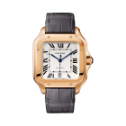 WGSA0011 Santos de Cartier | Large model, automatic movement, rose gold, 2 interchangeable leather bracelets