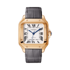 WGSA0012 Santos de Cartier | Medium model, automatic movement, rose gold, 2 interchangeable leather bracelets