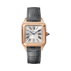WGSA0022 Santos Dumont, Small model, quartz movement, rose gold, leather