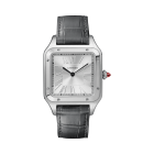 WGSA0034 Santos Dumont | Large model, hand-wound mechanical movement, platinum, leather