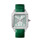 WGSA0060 Santos Dumont | Extra-large model, manual mechanical movement, platinum 950/1000, leather