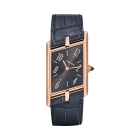 WGTA0043 Tank Asymétrique | Large model, hand-wound mechanical movement, rose gold, leather