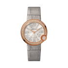 Ballon Blanc de Cartier | 30mm, quartz movement, rose gold, diamonds, leather