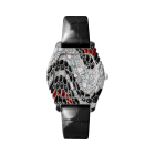 Cartier Libre | Medium model, hand-wound movement, white gold, diamonds, leather