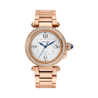 WJPA0016 Pasha de Cartier | 35 mm, automatic movement, rose gold, diamonds, interchangeable metal and leather straps