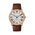 Ronde Louis Cartier | 40mm, automatic movement, rose gold, diamonds