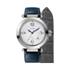 Pasha de Cartier | 41 mm, automatic movement, steel, 2 interchangeable leather straps