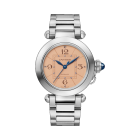 WSPA0041 Pasha de Cartier l 35 mm, automatic movement, steel, interchangeable straps in leather and steel