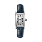 Tank Américaine | Small model, quartz movement, steel, leather