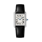 WSTA0059 Tank Must | Large model, SolarBeat™ photovoltaic movement, steel, strap made with non-animal leather