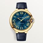 WGBB0063 Ballon Bleu de Cartier l 40 mm, mechanical movement with automatic winding, 18K yellow gold, leather strap