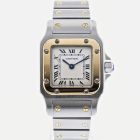 W20012C4 Santos Galbee l Quartz, 18k Yellow Gold, Steel Bracelet