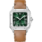 WSSA0074 Santos de Cartier l Automatic movement, Steel, 2 interchangeable straps