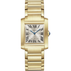 WGTA0113 Tank Française watch l Medium model, quartz movement, yellow gold
