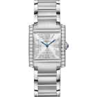 W4TA0021 Tank Française watch l Medium model, quartz movement, steel, diamonds