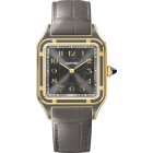 WGSA0097 Santos-Dumont l Large model, manual movement, yellow gold, leather