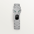 HPI01742 La Panthère de Cartier l Quartz movement, Rhodium-finish white gold, Emeralds