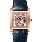 WHTA0027 Tank Française skeleton | Large model | manual skeleton movement | rose gold | leather