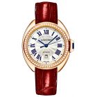 WJCL0016 Clé de Cartier l 31 mm, Automatic, 18K Rose Gold, Red Leather Strap