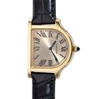 WGCC0002 Cloche de Cartier l Mechanical Manual, Yellow Gold, Leather Strap