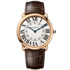 W6801004 Ronde Louis Cartier l 42 mm, hand-wound movement, rose gold, leather