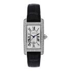 WB710002 Tank Américaine l Medium size, automatic movement, white gold, diamonds, leather