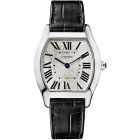 W1556363 Tortue l Silvered guilloche Dial l White Gold, Leather Strap