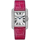WT100030 Tank Anglaise l Quartz, 18kt White Gold, Leather Strap