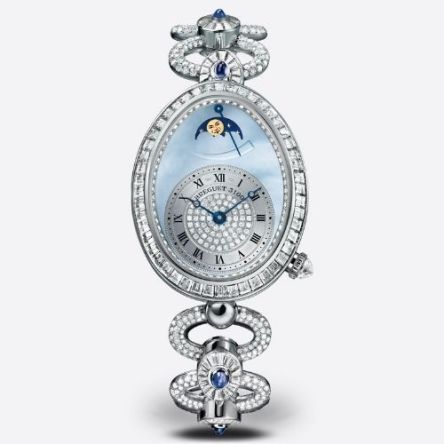 Reine de Naples 8909 | White Gold | Bracelet Strap | Blue Diamond