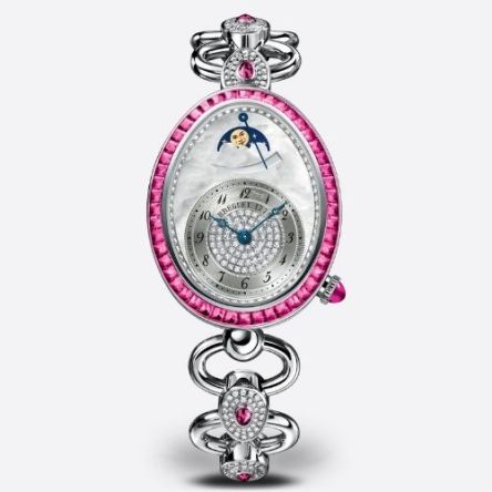 Reine de Naples 8909 | White Gold | Bracelet Strap | Pink Diamond