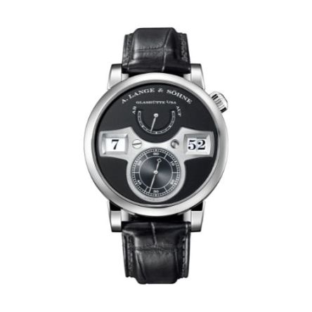 ZEITWERK With Black Dial And Black, Alligator Leather Strap