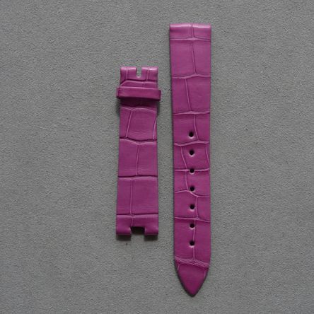 Strap BR Purple RDN Big Leather Alligator (Matt) - Sq scales [PDD] 16x14 mm Regular