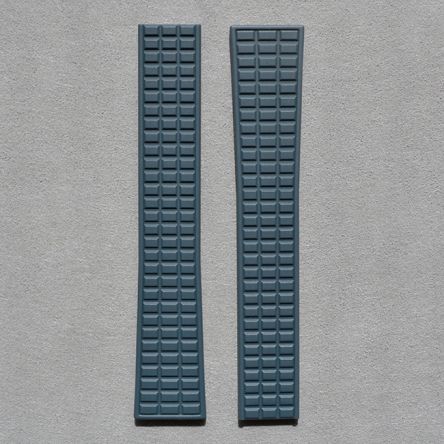 Patek Philippe blue grey rubber strap, regular size.

