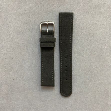 Strap NO Anthracite Vegan Velour Remborde 18x16 mm Regular