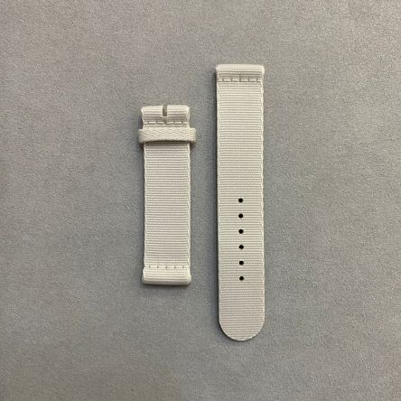 Strap NO Light Grey Textile Woven 18x18 mm Short