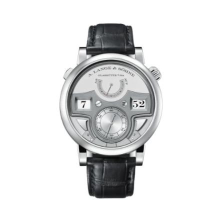 ZEITWERK MINUTE REPEATER With Rhodié Dial And Black, Alligator Leather Strap