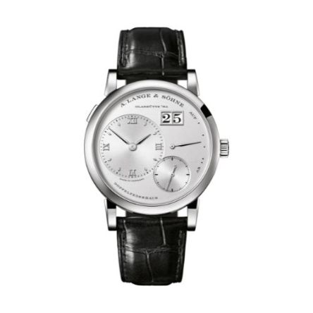 LANGE 1 With Rhodié Dial And Black, Alligator Leather Strap
