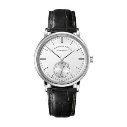SAXONIA AUTOMATIC With Argenté Dial And Black, Alligator Leather Strap