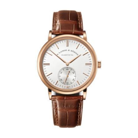 SAXONIA AUTOMATIC With Argenté Dial And Reddish-Brown, Alligator Leather Strap