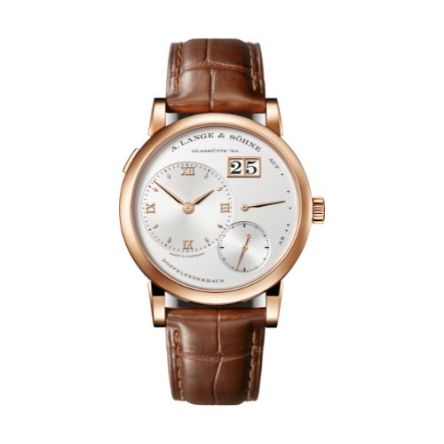 LANGE 1 With Argenté Dial And Reddish-Brown, Alligator Leather Strap