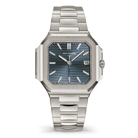 Patek Philippe Cubitus 7128/1G-001 in white gold with sunburst blue-gray dial
