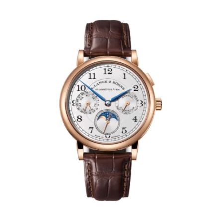 1815 ANNUAL CALENDAR With Argenté Dial And Reddish-Brown, Alligator Leather Strap