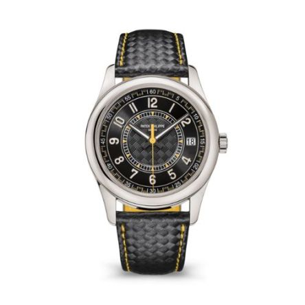 Patek Philippe Calatrava Ref. 6007G-001 in 18K White Gold with Carbon-Pattern Ebony Dial
