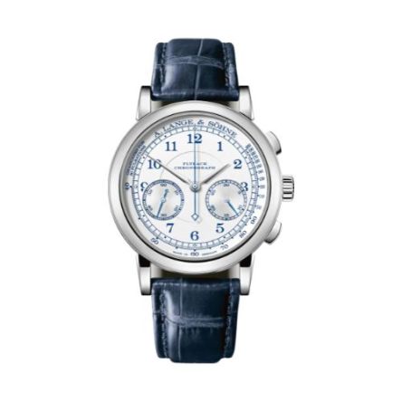 1815 CHRONOGRAPH With Argenté Dial And Dark Blue, Alligator Leather Strap