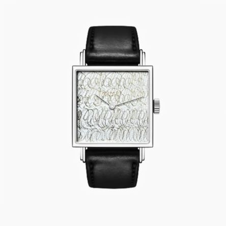 Tetra 27 Twice Unique – Scribble Ref. 402.U9 l Stainless Steel l Black Strap