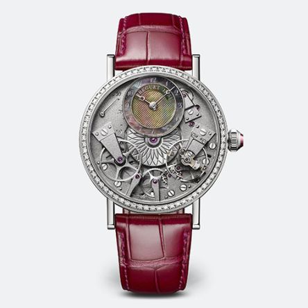 Breguet Tradition Ref. 7097BR/G1/9WU in 18K rose gold with openworked dial and guilloché sub-dial
