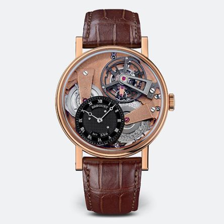 Tradition 7047 | Rose Gold | Golden Dial