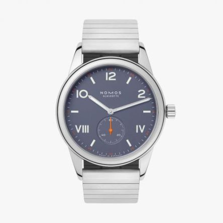 NOMOS CLUB CAMPUS 38 BLUE PURPLE Ref. 730 | Bracelet Sport Strap | Stainless Steel Back
